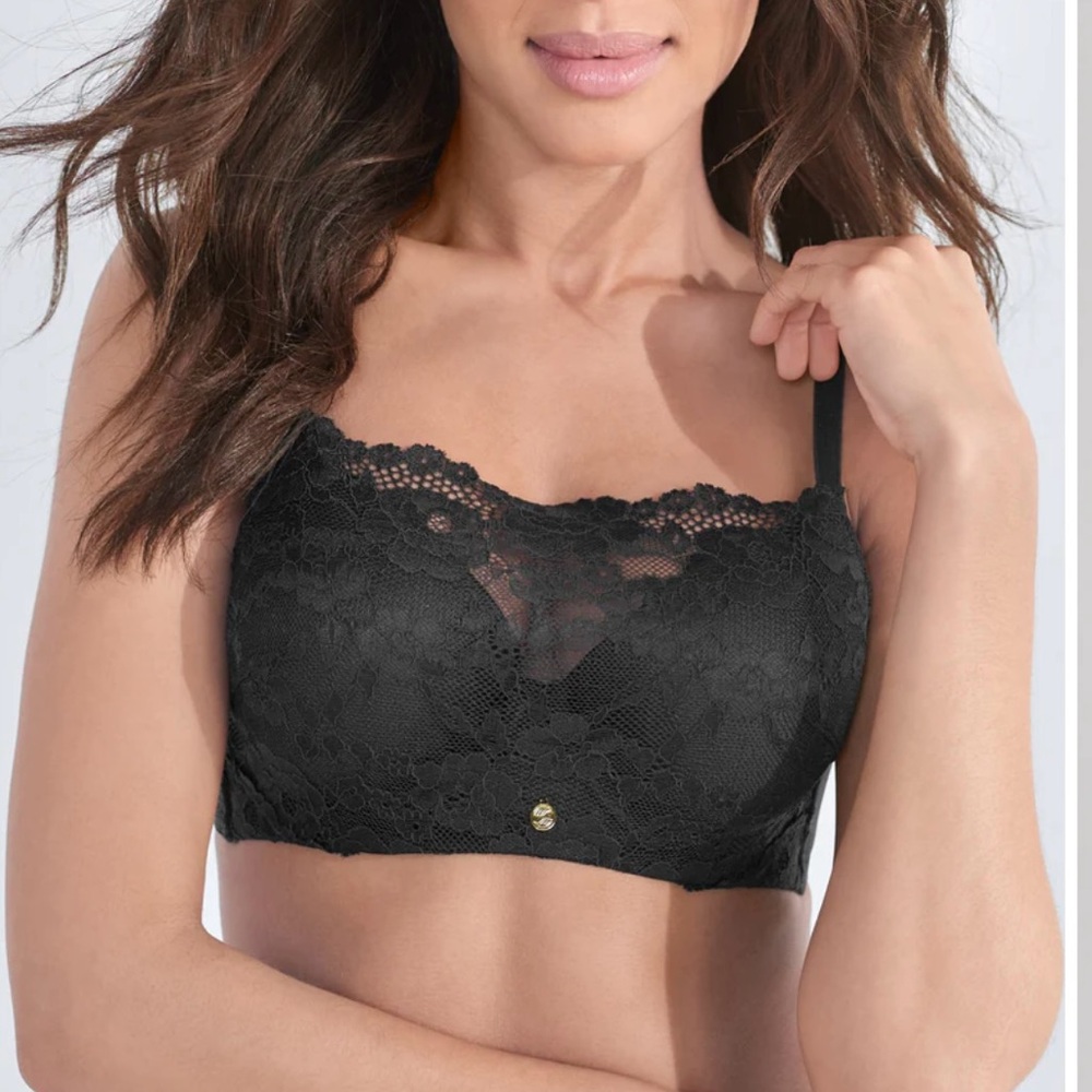 Bra 38c  Black Lace Bralette Bra Bandeau Intimates Lingerie size 38C from Venus